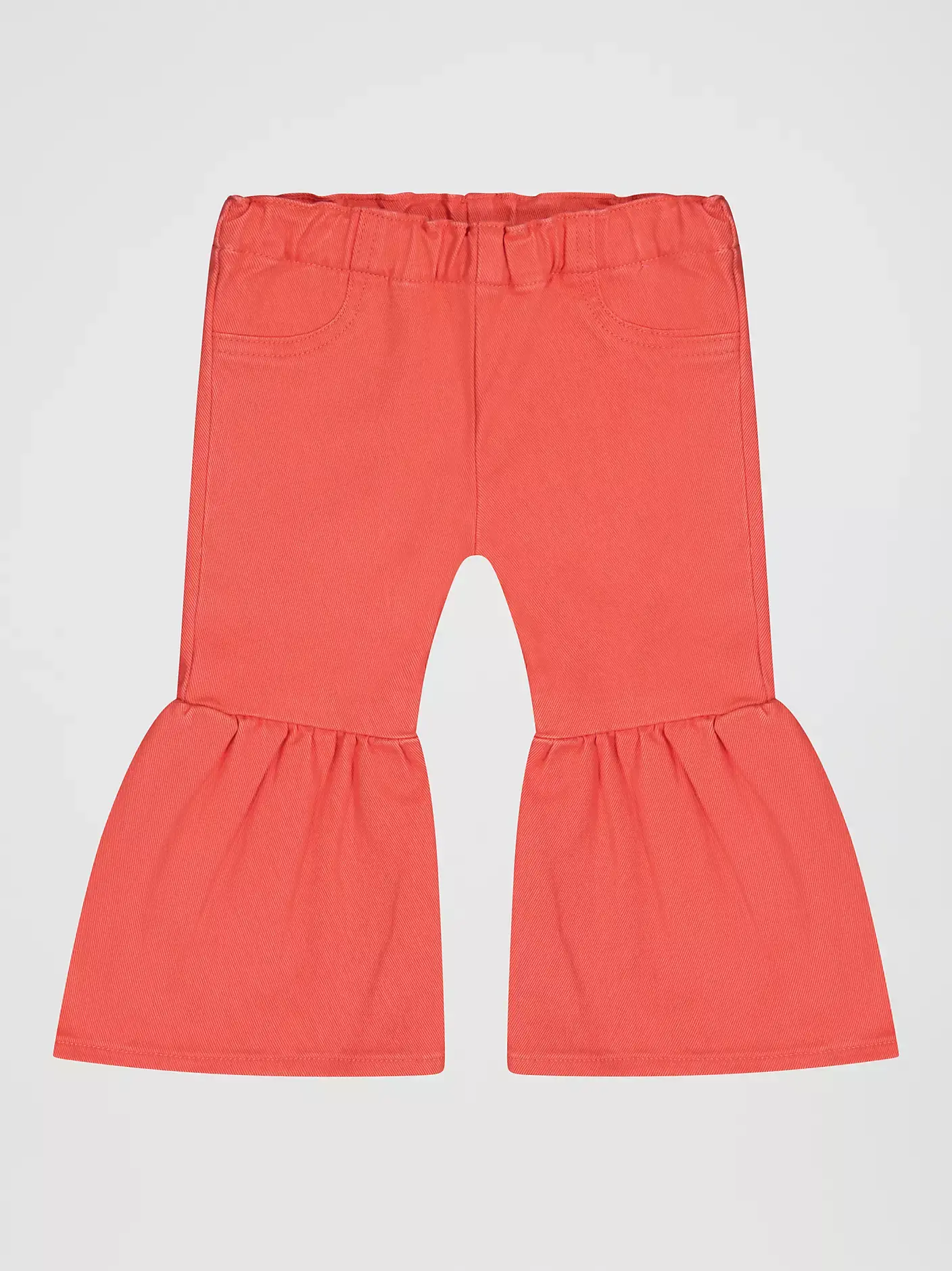 Wrangler Little Girl's Vibrant Ruffle Leg Flare Jean