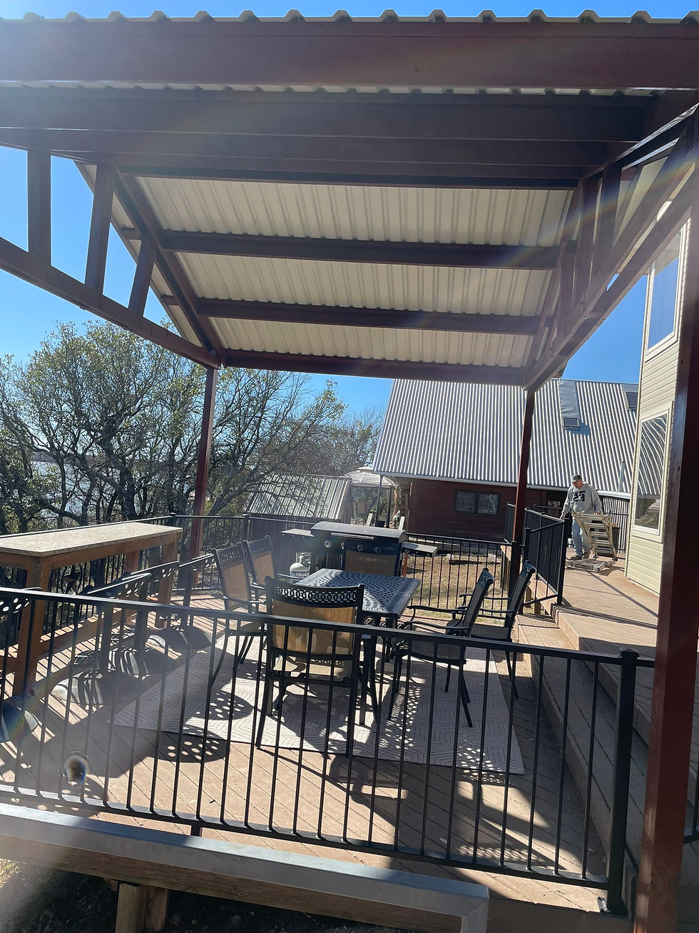 Covered Porch Deck Railing
