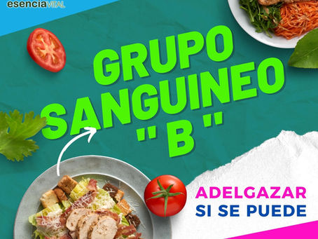 TIPOS ALIMENTOS SEGÚN GRUPO SANGUÍNEO " B "