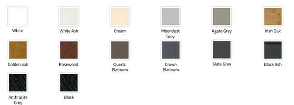 colour range we supply for windows and doors
