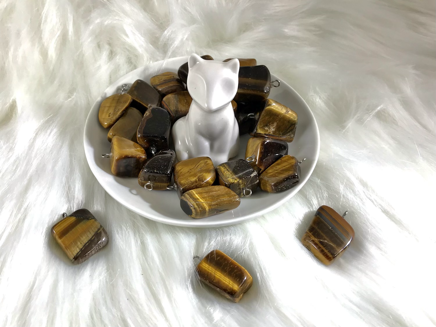 Tigers Eye Pendant Necklace 