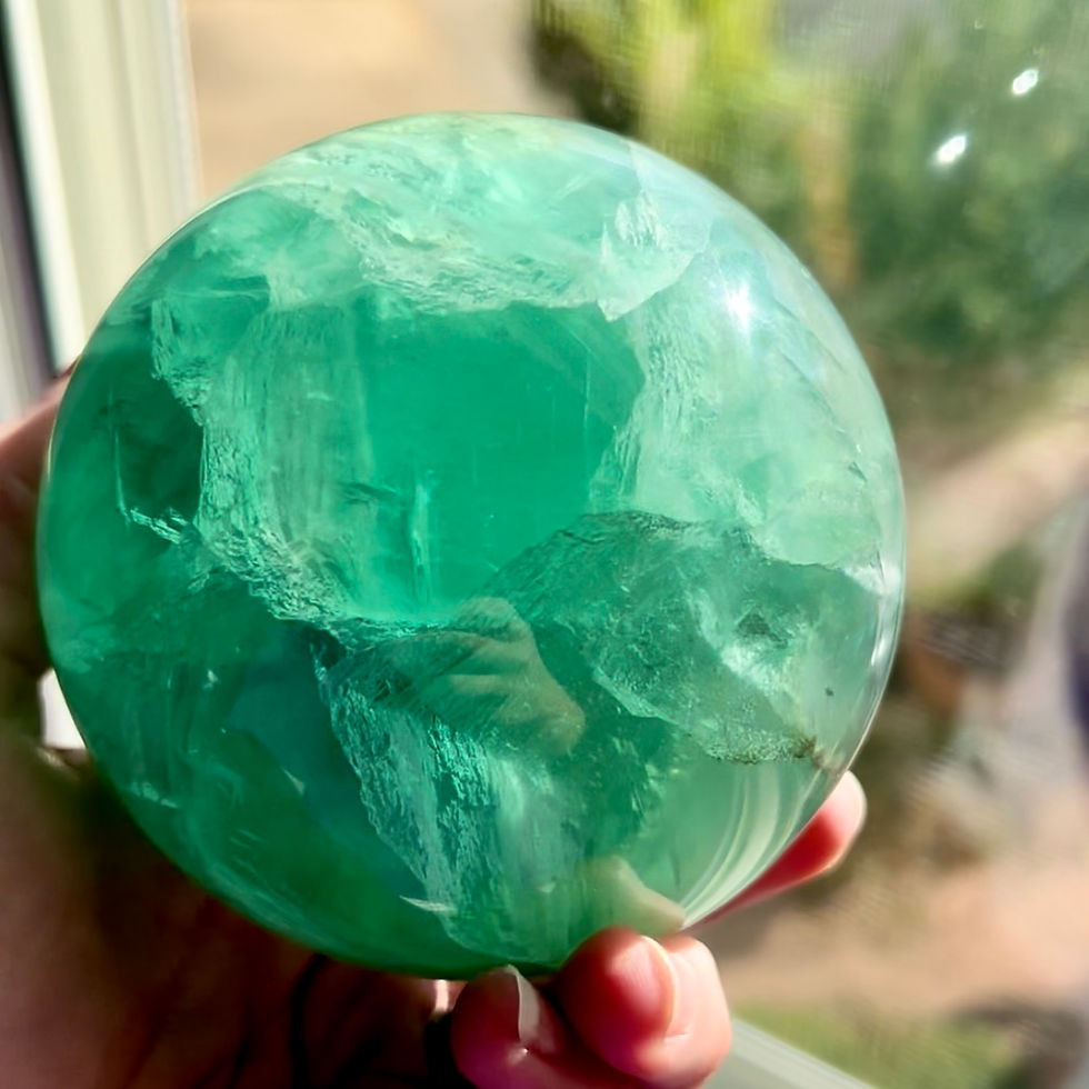 Thumbnail: 3.33LB Fluorite Sphere - Super Gemmy!
