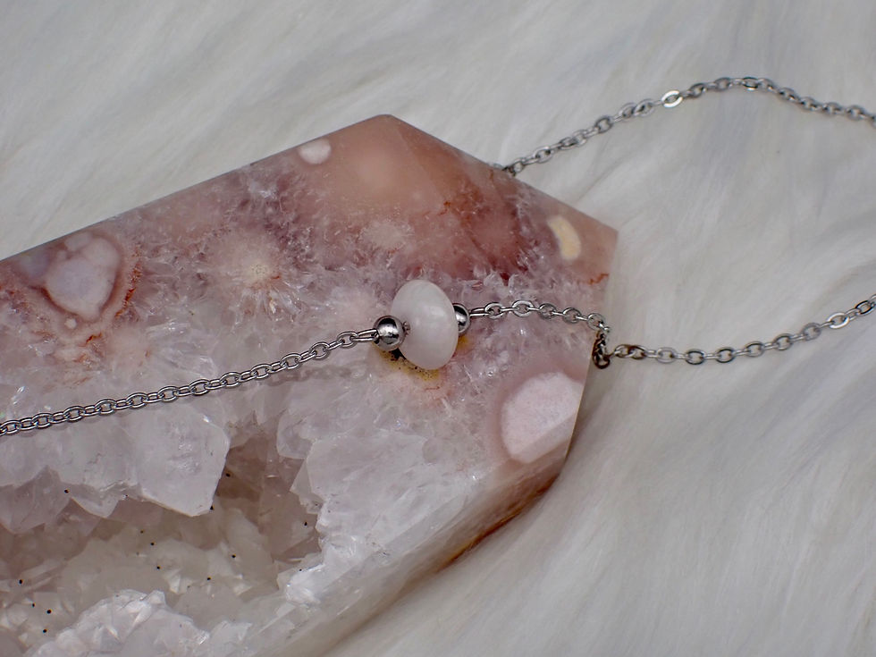 Kunzite Bead Necklace
