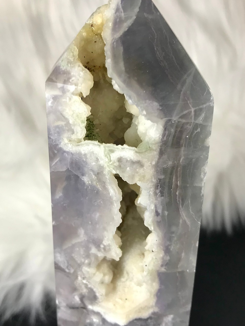 Thumbnail: Large Druzy Lavender FluoriteTower