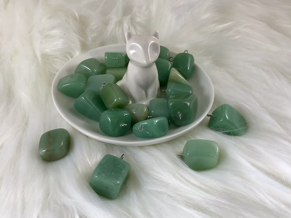 Thumbnail: Green Aventurine Pendant Necklace 