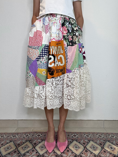 Johnny Cash Patch Skirt (L-XL) | by DIANA RIKASARI