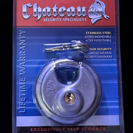 Self storage lock included at Pineville LA facilities