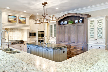 Luxury kitchen remodel with custom cabinetry by CHI Construction