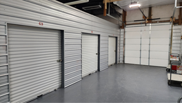 Large indoor storage units with wide access at Piney Mini Storage