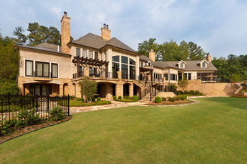 Custom luxury home exterior completed by CHI Construction in North Georgia