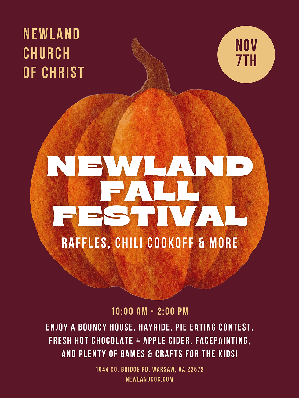 Orange and Maroon Fall Festival Pumpkin Promotional Event Poster.png