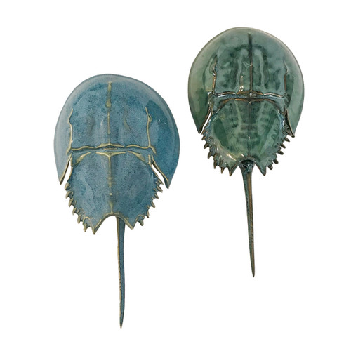 Ceramic Horseshoe Crabs by Mark Rea Fourwindscraftguild