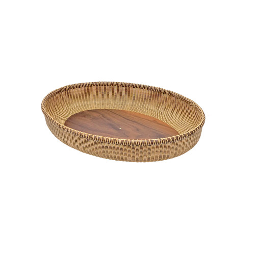 21"Oval Nantucket Basket Tray by Don and Peggy Alexander