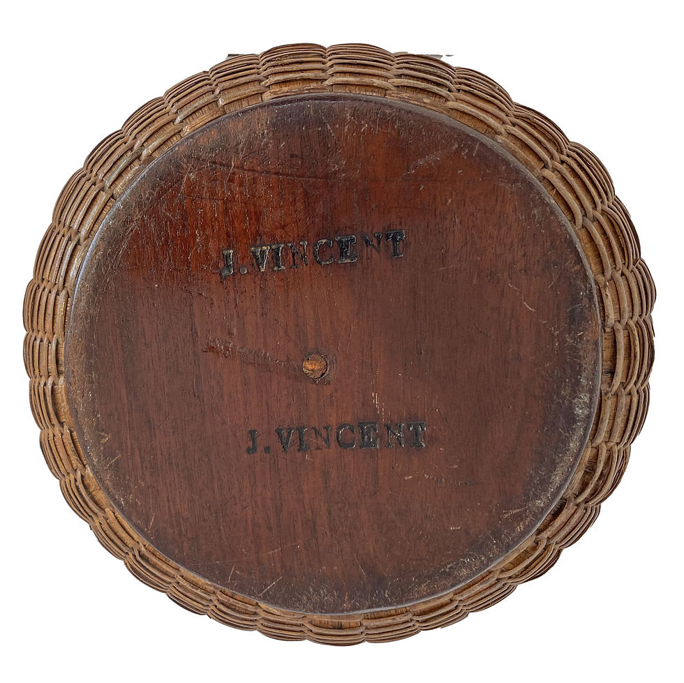 Thumbnail: 10" Round Lightship Basket, Joseph Vincent