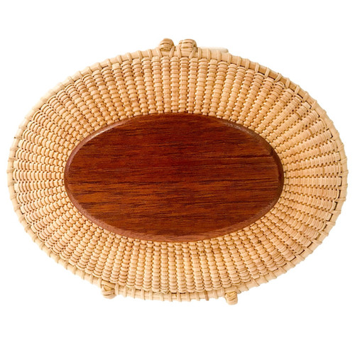 Oval Nantucket Basket Clutch by Larry Brewster Fourwindscraftguild
