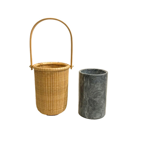 Nantucket Basket Wine Chiller by Terry Sylvia Fourwindscraftguild