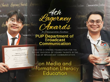 PUP DBC receives CFA excellence award in MIL education
