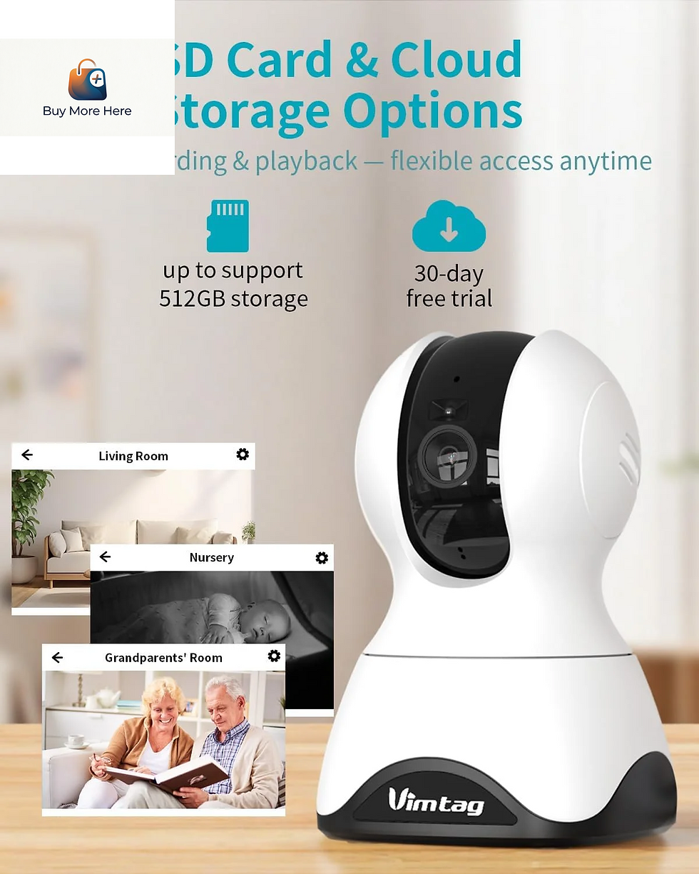 Thumbnail: 2.5K 5G/2.4Ghz Wifi Pet/Dog/Cat Camera with Phone App, 360° Pan/Tilt Indoor Secu