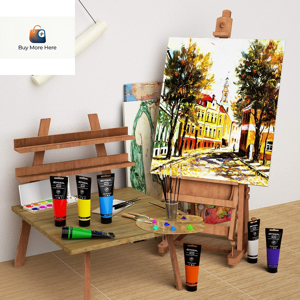 Thumbnail: GOTIDEAL Acrylic Paint Titanium White Tubes(120Ml, 4.1 Oz) Non Toxic Non Fading,