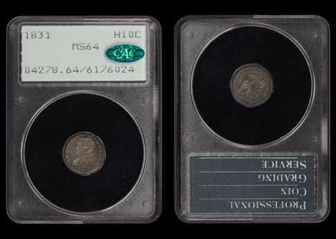 1831 Capped Bust Half Dime, PCGS MS64 CAC