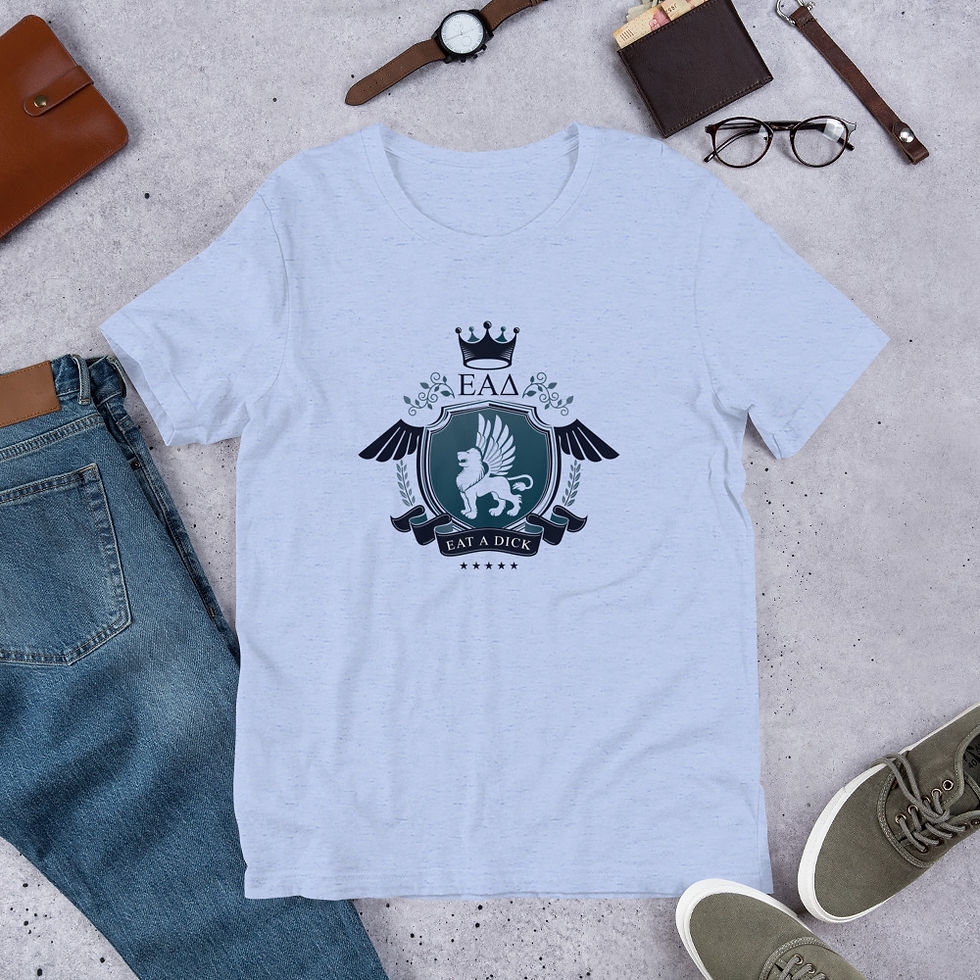 Thumbnail: EA Fraternity logo (navy) Short-Sleeve Unisex T-Shirt