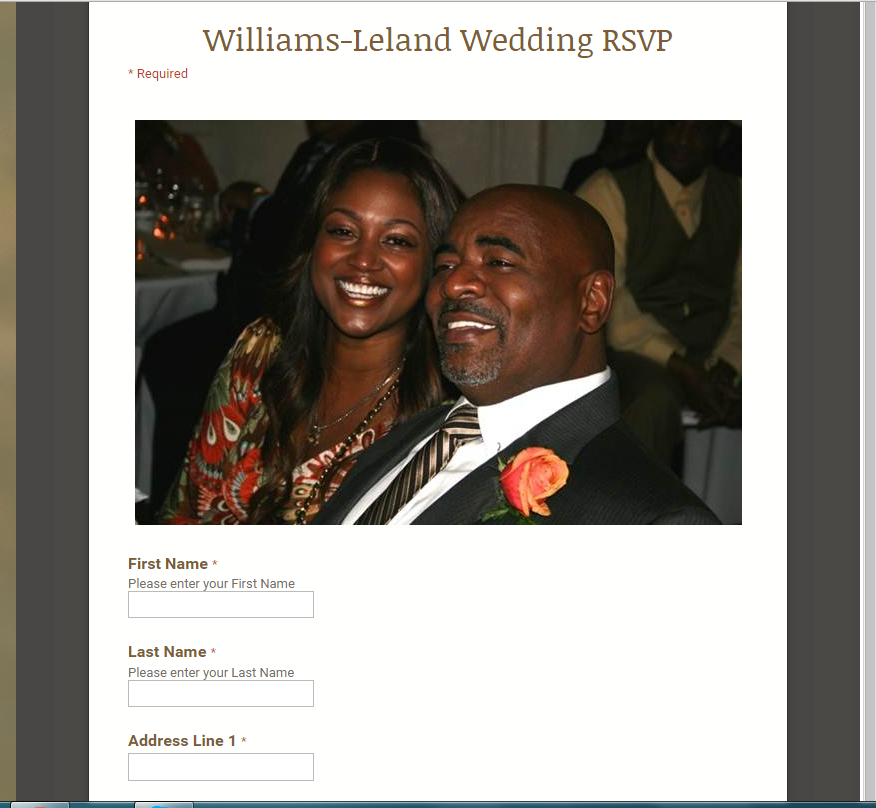 Electronic RSVP!