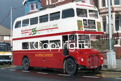 Blackpool Transport Ltd No. 527 WLT879 - orig. London Transport