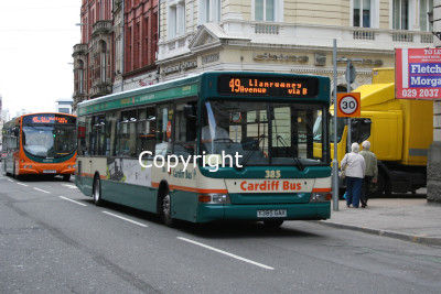 Cardiff Bus No. 385 Y385GAX