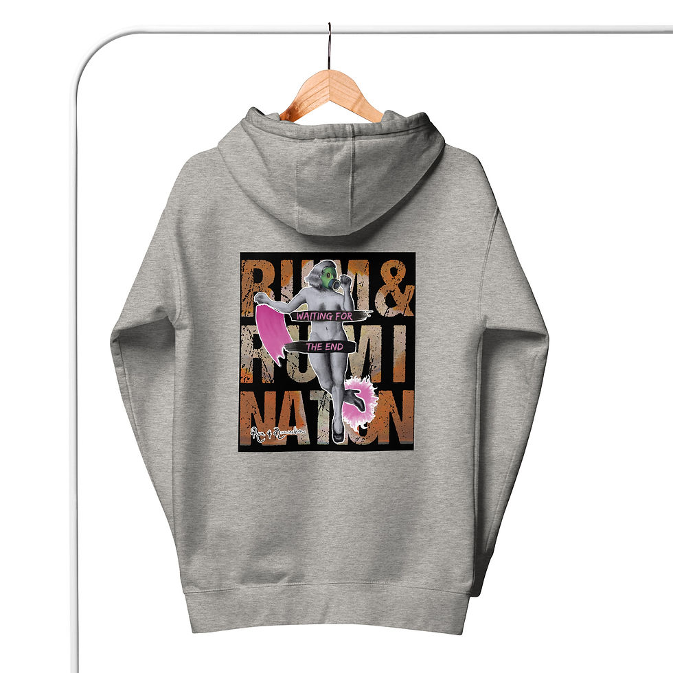 Thumbnail: Unisex Hoodie - Mayfly no2 (Rum & Rumination design)
