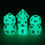 Thumbnail: Mini Dice Set - Blue Glow in the Dark