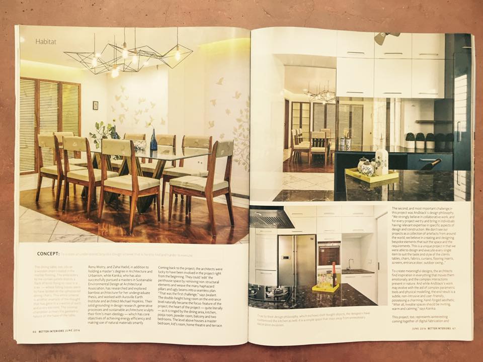 andblack design studio featured in Better Interiors, 2016