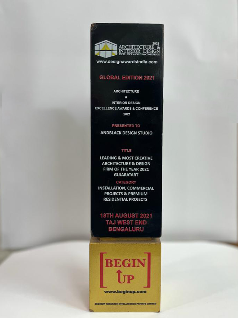 Leading and Most Creative Architecture & Design Firm of the year” title