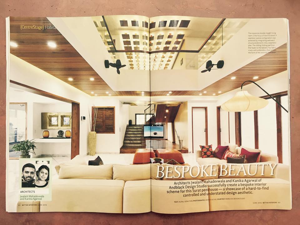 andblack design studio featured in Better Interiors, 2016