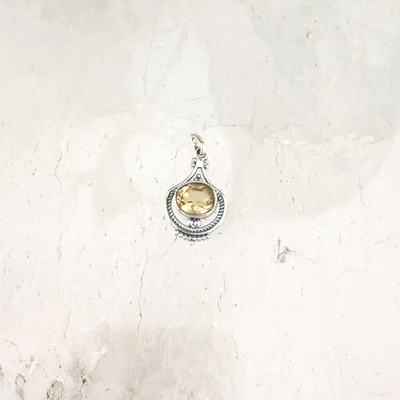 Silver Pendant - Filigree Drop (Style A)