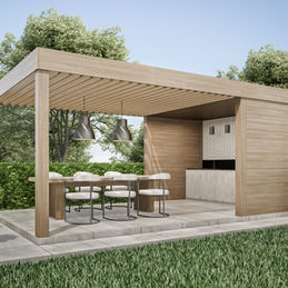 Timber pergola