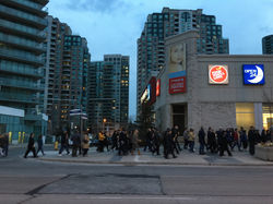 People marching to Olive Square 1