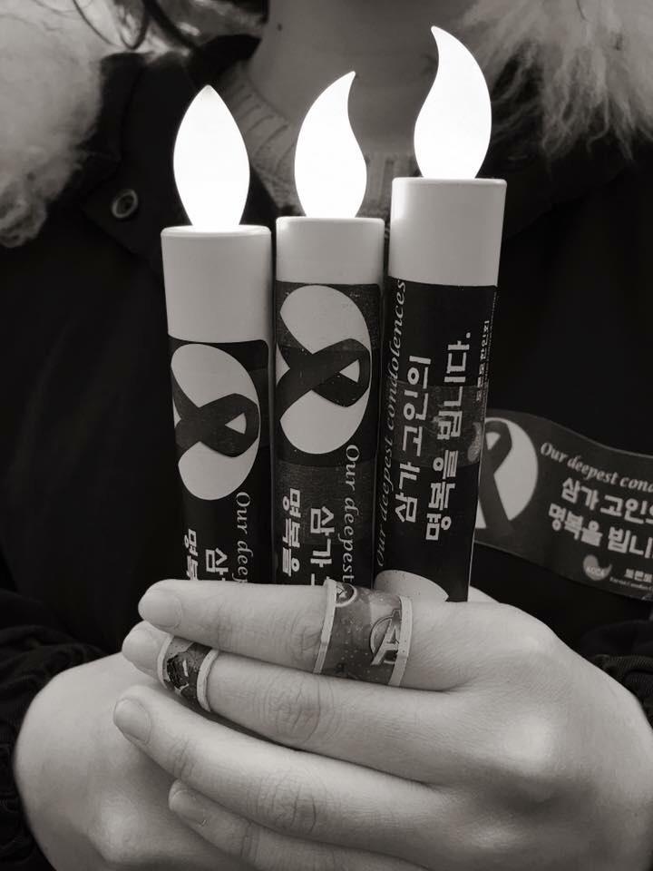 Dana with candles