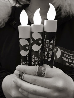 Dana with candles