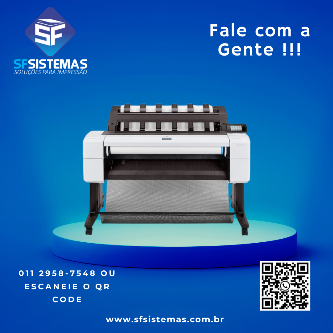 Impressora Plotter HP DesignJet T1600PS 36”