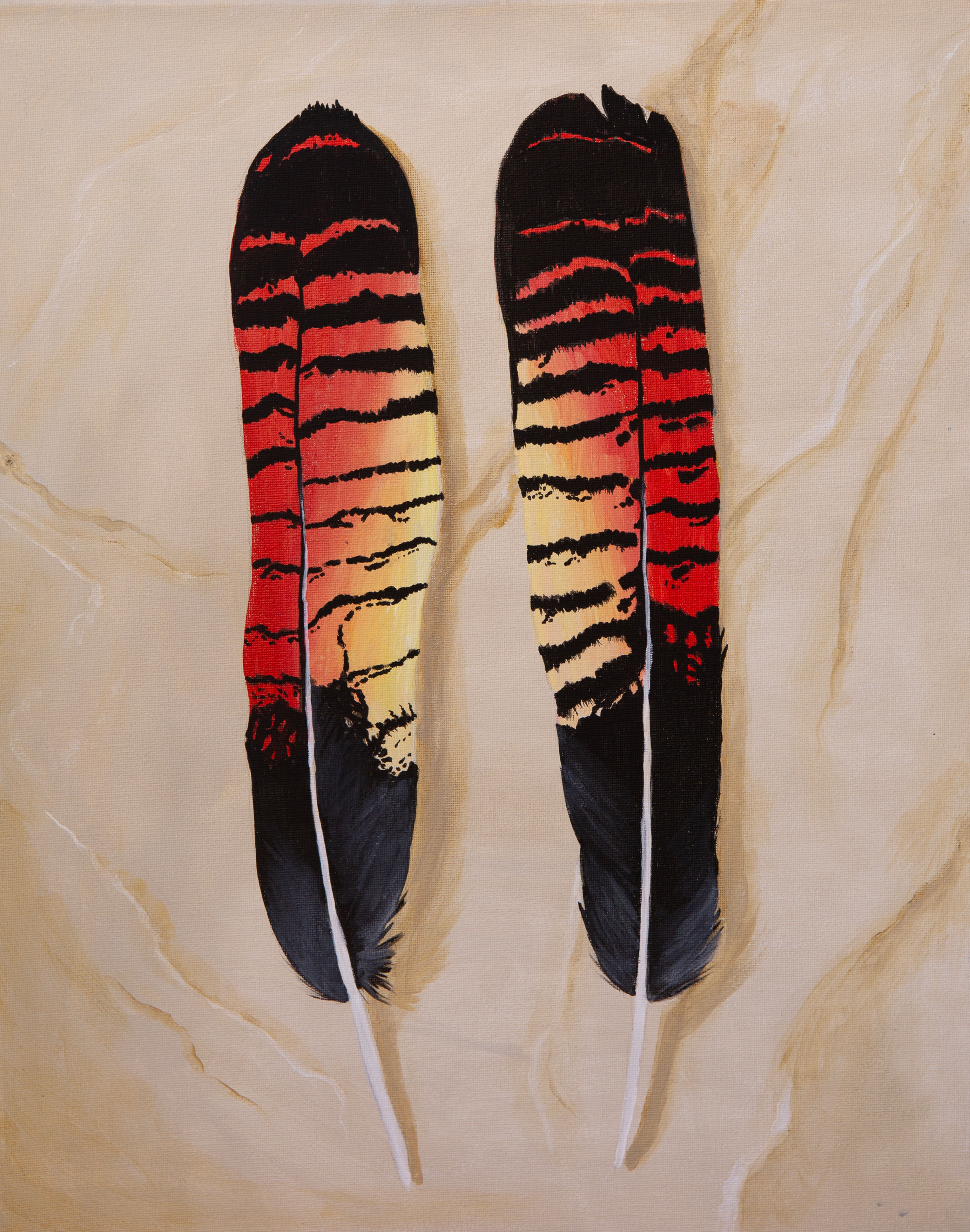 Twin Flames  |  40 x 50cm |  acrylic on canvas