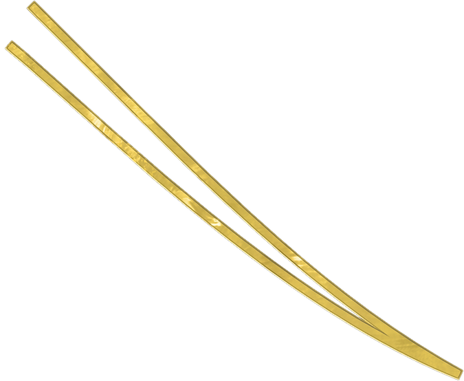 Right 3D gold arch