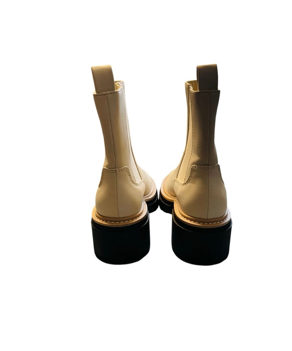 Thumbnail: Open Edit Cream Chelsea Booties