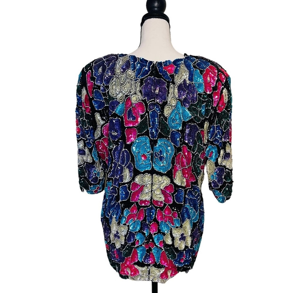 Thumbnail: Frank Usher vintage sequins & beaded top