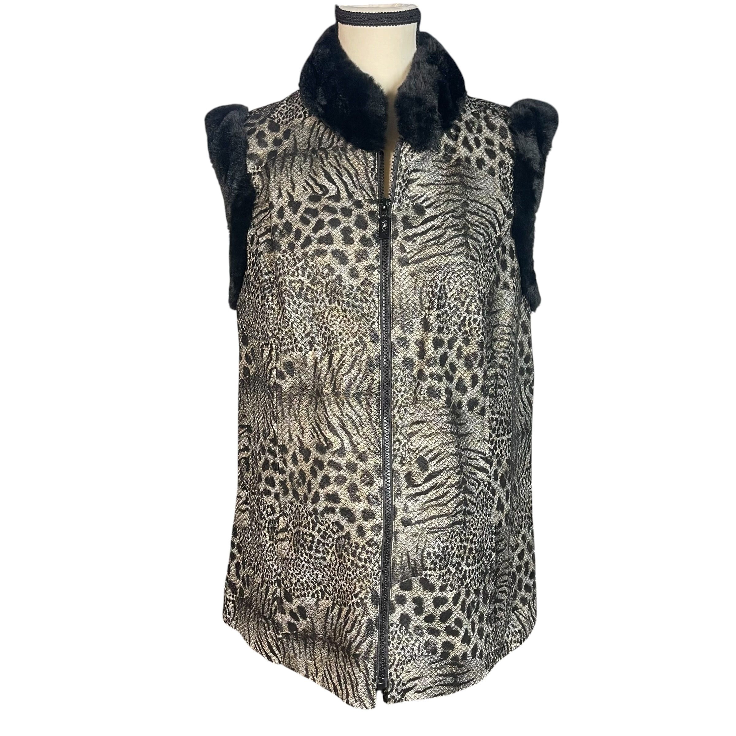 Bob Mackie Animal Print Vest