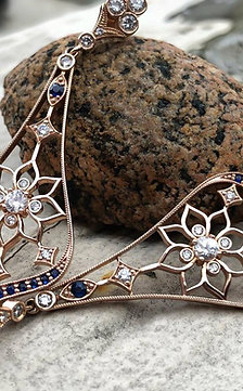 Sapphire & Diamond Drop Earrings