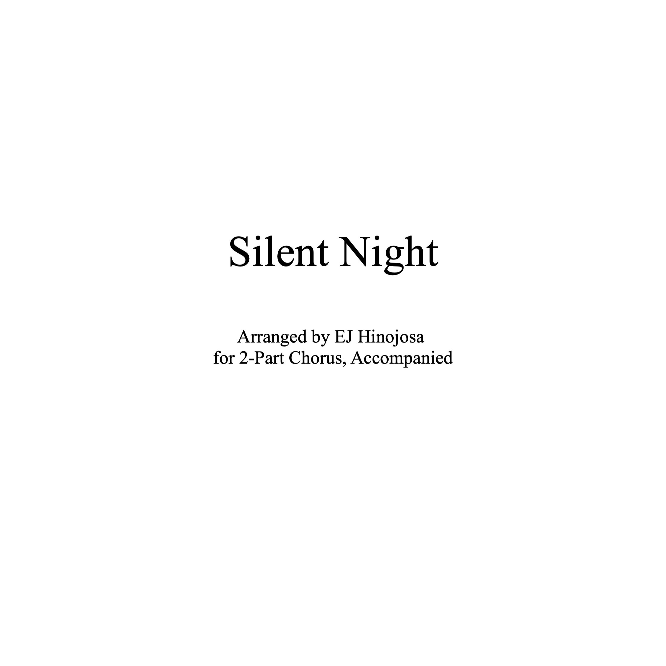 Silent Night 2-Part