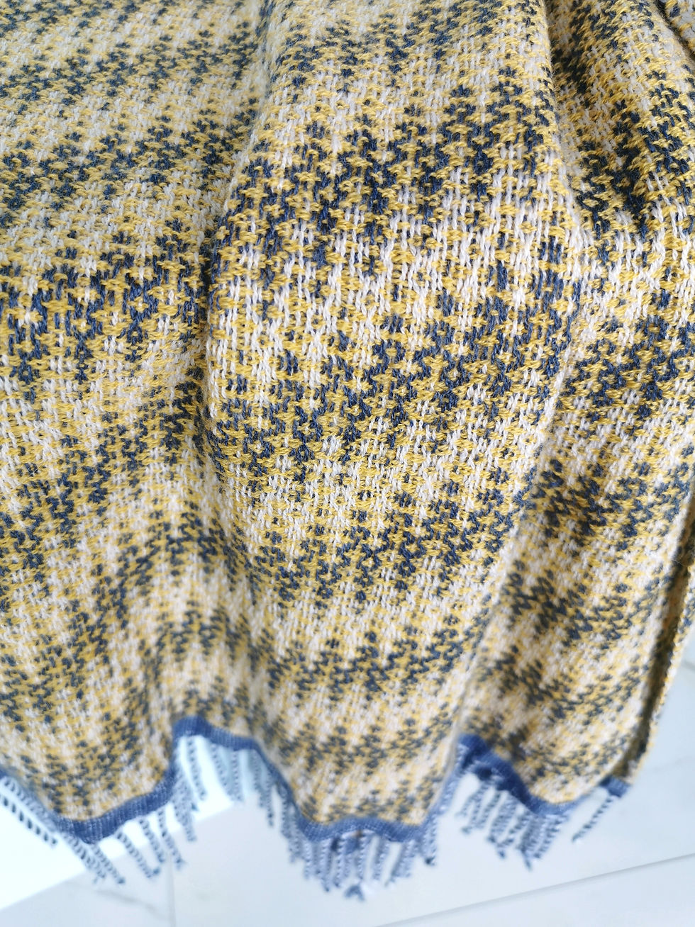 縮圖：貂絨美麗諾羊毛披肩