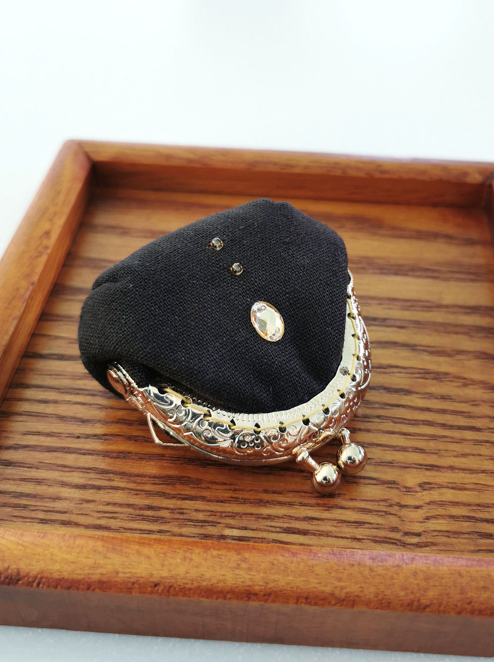 縮圖：手工刺繡 超迷你口金包