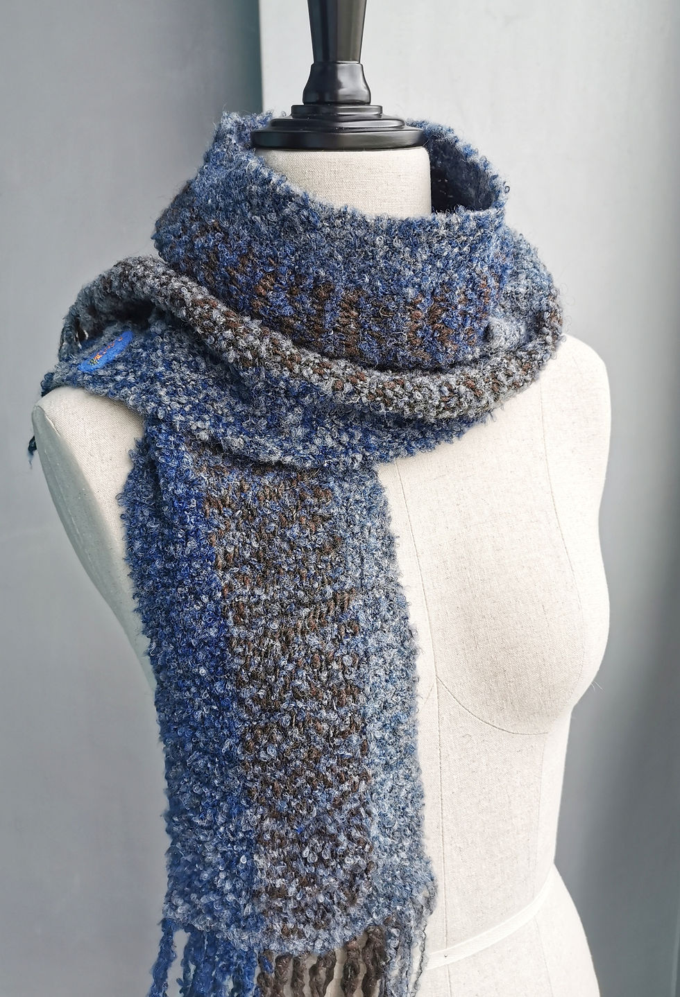 Wool Boucle & Alpaca Scarf