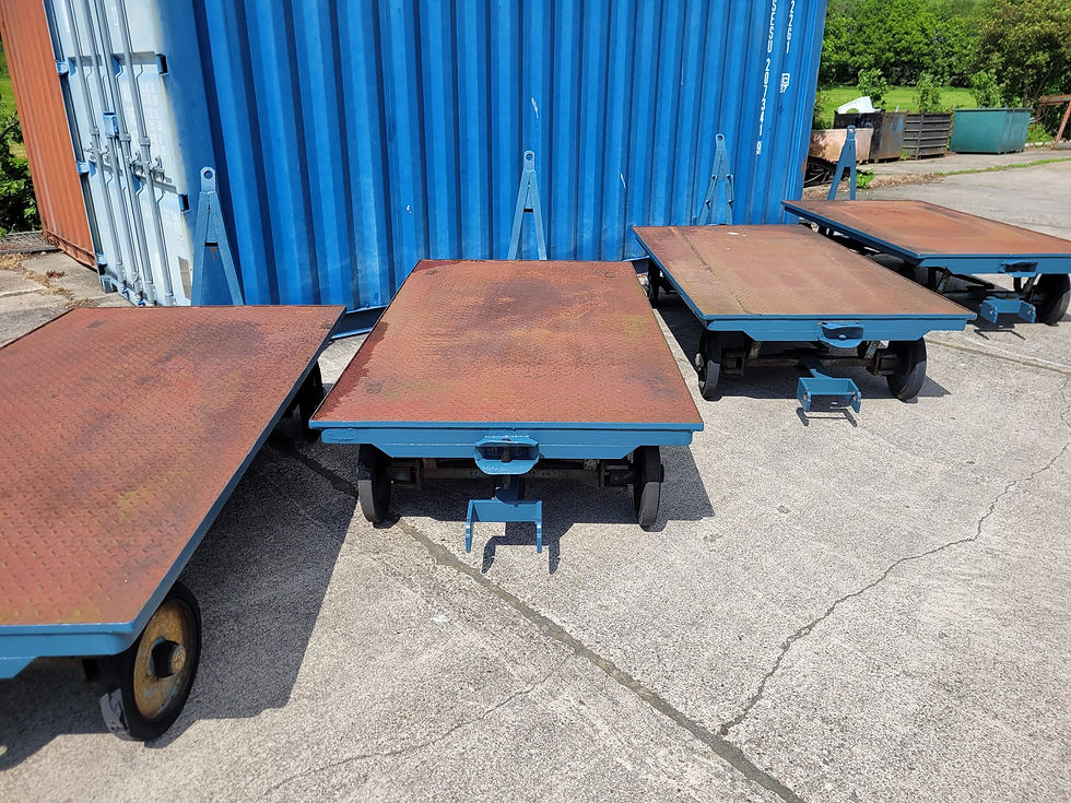 Thumbnail: 4x transport wagens zwaar transport wagen vliegveld wagens